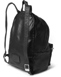 schwarzer Leder Rucksack von Saint Laurent