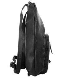 schwarzer Leder Rucksack von WOUWOU