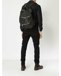 schwarzer Leder Rucksack von Giorgio Brato