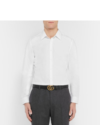 schwarzer Ledergürtel von Gucci