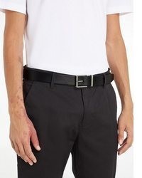 schwarzer Ledergürtel von Calvin Klein