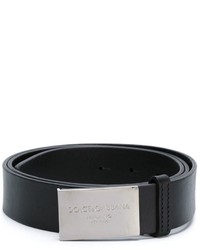schwarzer Ledergürtel von Dolce & Gabbana