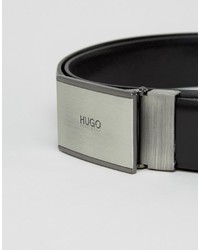 schwarzer Ledergürtel von Hugo Boss