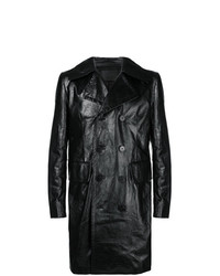 schwarzer Ledermantel von Givenchy