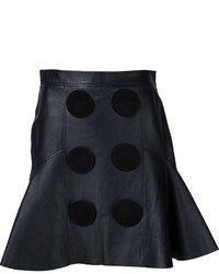 schwarzer Lederrock von Givenchy
