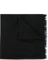 schwarzer Leinen Schal