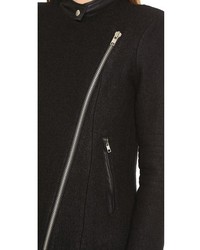 schwarzer Mantel aus Bouclé von BB Dakota