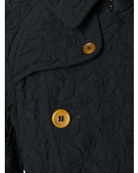 schwarzer Mantel mit Blumenmuster von Comme Des Garçons Vintage