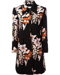 schwarzer Mantel mit Blumenmuster von L'Autre Chose