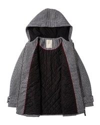 schwarzer Mantel mit Hahnentritt-Muster von Esprit