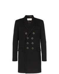 schwarzer Mantel mit Paisley-Muster