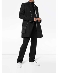 schwarzer Mantel mit Paisley-Muster von Saint Laurent