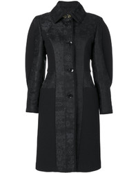 schwarzer Mantel mit Paisley-Muster von Etro