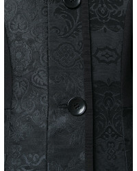 schwarzer Mantel mit Paisley-Muster von Etro