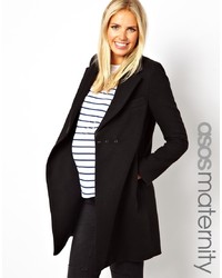 schwarzer Mantel von Asos Maternity