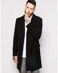 schwarzer Mantel von Asos