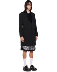 schwarzer Mantel von Comme Des Garcons Homme Plus