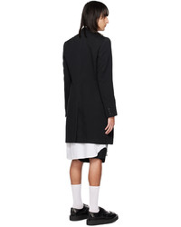 schwarzer Mantel von Comme Des Garcons Homme Plus