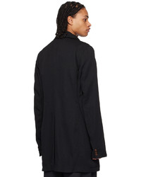 schwarzer Mantel von Black Comme Des Garçons