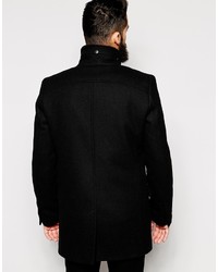 schwarzer Mantel von Asos
