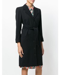 schwarzer Mantel von Yves Saint Laurent Vintage
