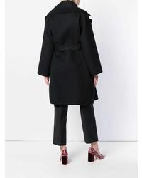 schwarzer Mantel von Bottega Veneta