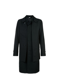 schwarzer Mantel von Comme Des Garcons Homme Plus