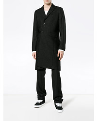 schwarzer Mantel von Comme Des Garcons Homme Plus