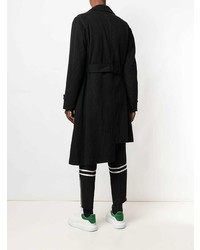 schwarzer Mantel von Comme Des Garcons Homme Plus