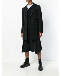 schwarzer Mantel von Comme Des Garcons Homme Plus