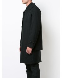 schwarzer Mantel von Comme Des Garcons Homme Plus