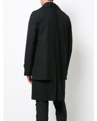 schwarzer Mantel von Comme Des Garcons Homme Plus