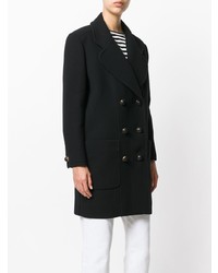 schwarzer Mantel von Christian Dior Vintage
