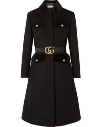 schwarzer Mantel von Gucci