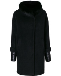 schwarzer Mantel von Herno