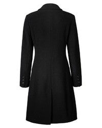 schwarzer Mantel von Highmoor