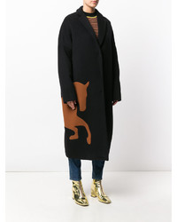 schwarzer Mantel von MSGM