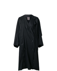 schwarzer Mantel von Issey Miyake Vintage