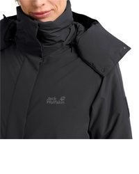 schwarzer Mantel von Jack Wolfskin