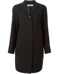 schwarzer Mantel von Jil Sander