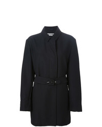 schwarzer Mantel von Jil Sander Vintage