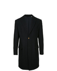 schwarzer Mantel von Kent & Curwen