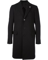 schwarzer Mantel von Lardini