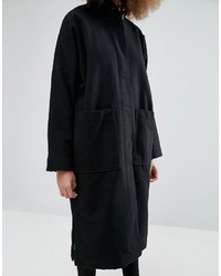 schwarzer Mantel von Monki