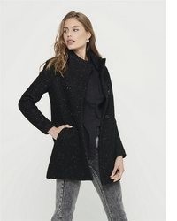 schwarzer Mantel von Only