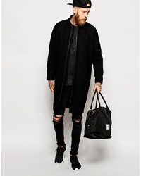 schwarzer Mantel von Weekday