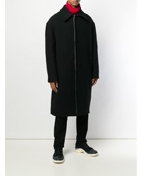 schwarzer Mantel von Raf Simons