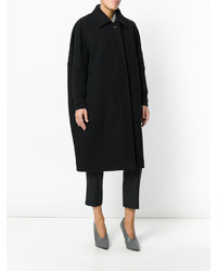 schwarzer Mantel von Jil Sander