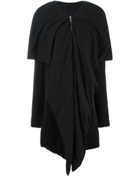 schwarzer Mantel von Rick Owens Lilies