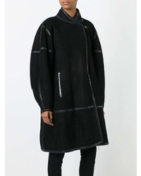 schwarzer Mantel von Alaïa Vintage